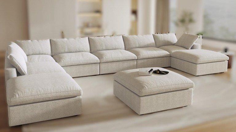 12 Comfy U-Shaped Cloud Couch Sectional Sofas (8–10 Seater)—Deep Seat Sofa for Modern Homes