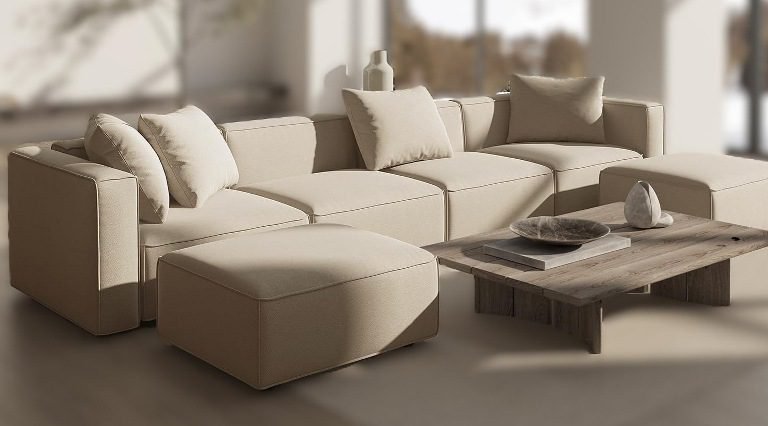 12 Comfy U-Shaped Cloud Couch Sectional Sofas (6 Seater) for Large Living Rooms and Apartments, U-shaped sectional sofa, Sofa with Ottomans, U-shaped sectional sofa, Couch with Storage, U-Shaped Modular Cloud Couch