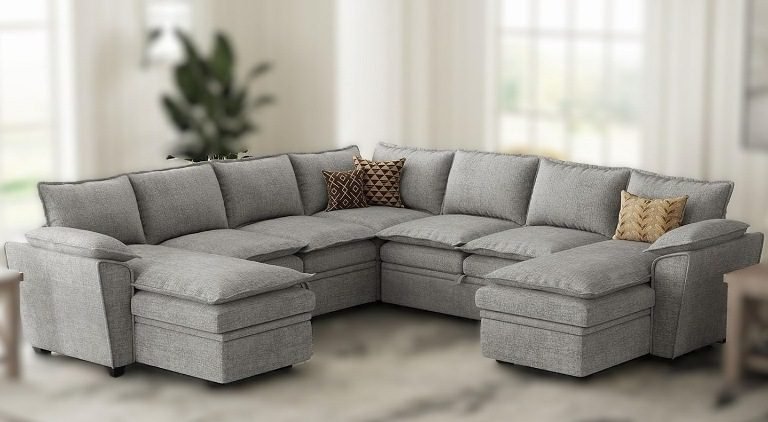 12 Comfy U-Shaped Cloud Couch Sectional Sofas (8–10 Seater)—Deep Seat Sofa for Modern Homes