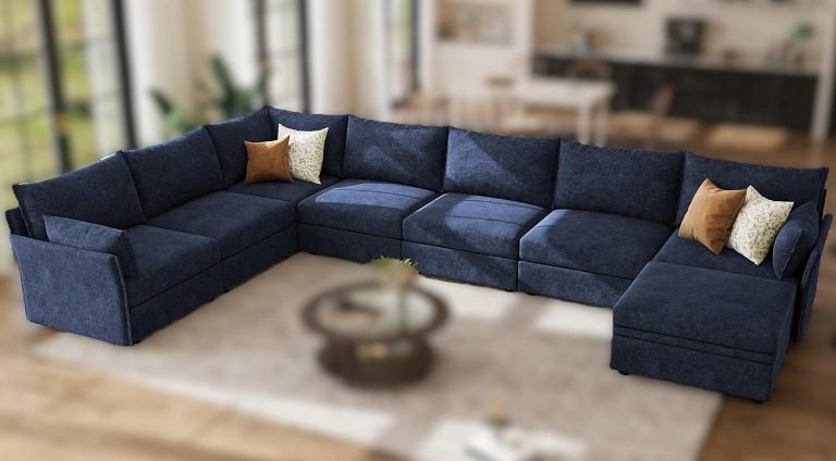 12 Comfy U-Shaped Cloud Couch Sectional Sofas (8–10 Seater)—Deep Seat Sofa for Modern Homes