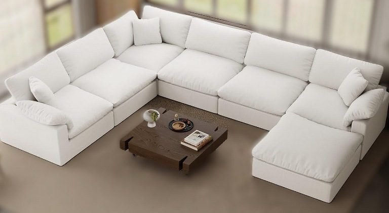 12 Comfy U-Shaped Cloud Couch Sectional Sofas (8–10 Seater)—Deep Seat Sofa for Modern Homes