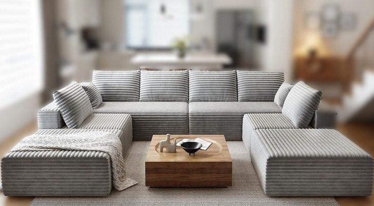 12 Comfy U-Shaped Cloud Couch Sectional Sofas (8–10 Seater)—Deep Seat Sofa for Modern Homes