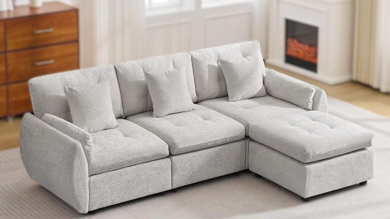 L-Shaped Couch L-Shaped Sofa for Living Room Apartment